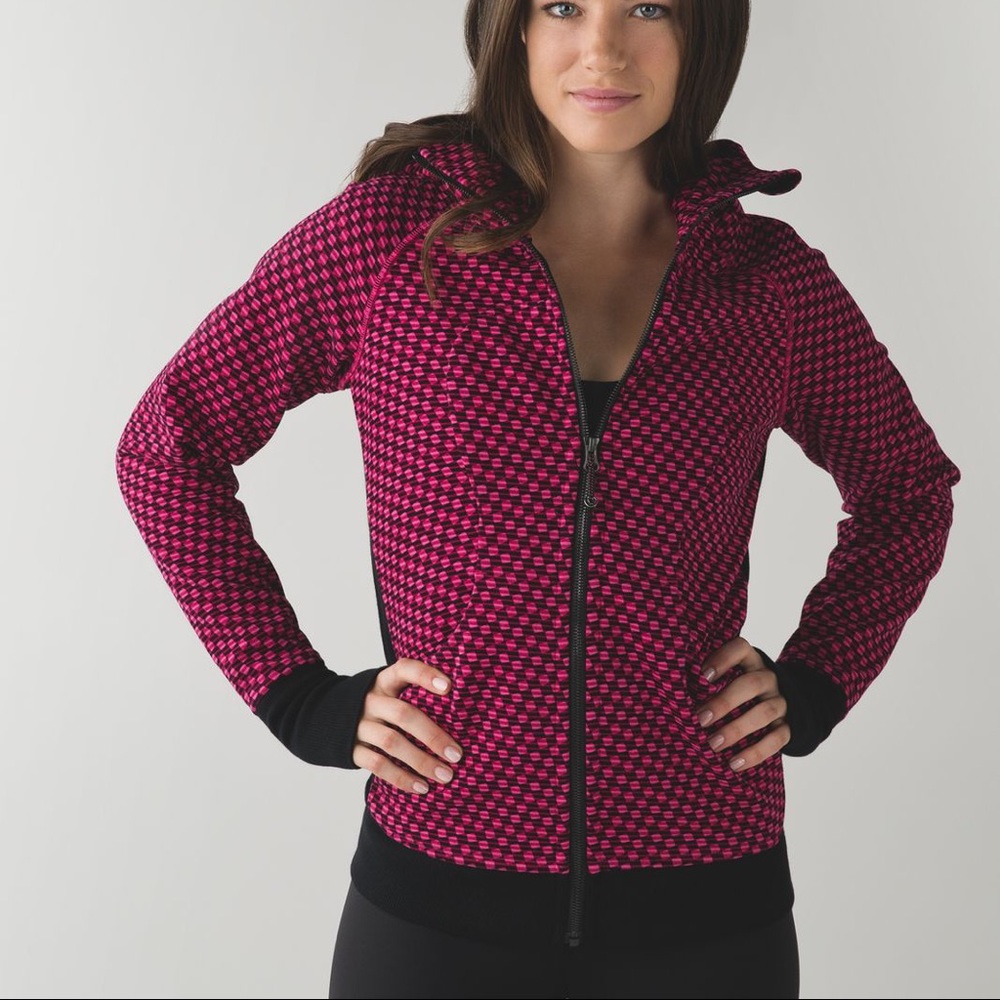 Lululemon Athletica Pink and Black Hoodie